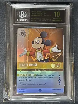 Disney Lorcana Mickey Mouse Display Case Card - Image 1