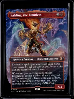 Ashling, the Limitless (Borderless) - 1 - ECC - NM - MTG Magic the Gathering - Image 1