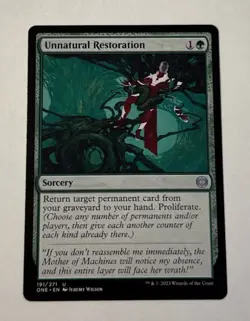 MTG Unnatural Restoration - Phyrexia: All Will Be One LP - Image 1