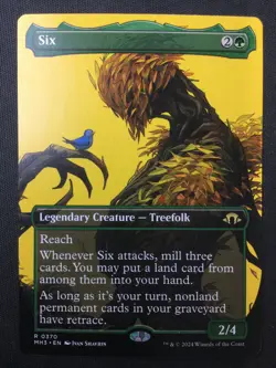 MTG Modern Horizons 3 #370 Six (Borderless) NM - Image 1