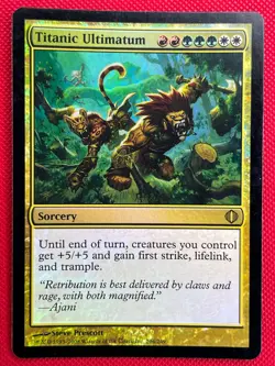 MTG Foil 1X Titanic Ultimatum X1 Shards of Alara Magic - LP - Image 1