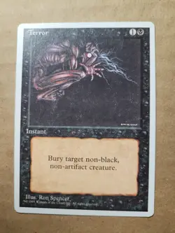 Terror Alternate Fourth Edition 4th MTG Magic 1995 English LP/MP Ron Spencer - Image 1