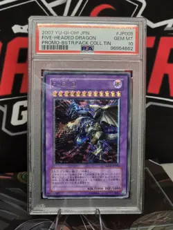 PSA 10 Gem Mint Five-Headed Dragon BPCT-JP005 Promo Collector Tin 2007 Japanese - Image 1