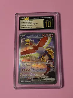 Ethan's Ho-Oh ex 230/182 SIR Destined Rivals Pokemon CGC PRISTINE 10 - Image 1