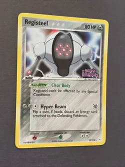 Pokemon TCG Registeel 29/110 EX Holon Phantoms Stamped Reverse Rare LP - Image 3
