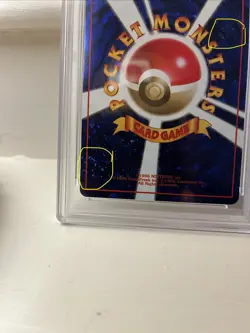 1998 Pokemon Japanese Promo Trade Please! Holo Back PSA 9 Mint Multiple Swirls - Image 4