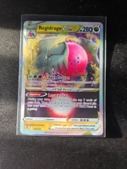Pokemon TCG Regidrago VSTAR Silver Tempest 136/195 Holo Ultra Rare - Image 1