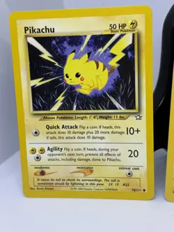 Pokemon TCG Pikachu 60/64 Jungle AND Pikachu 70/111 Pokemon Neo Genesis - Image 5