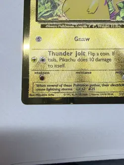 Pokemon Celebrations Gold Metal Charizard & Pikachu Cards 25th Anniversary Base - Image 4