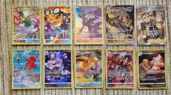 Pokemon Brilliant Stars Trainer Gallery lot 10 cards total Full Art Ultra Rare - Image 1