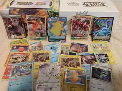 Pokemon Cards-100 Official cards-Guaranteed Ultra Rare! Holos and reverse holos! - Image 1