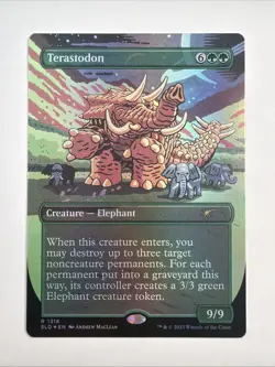 Terastodon (Rainbow Foil) Secret Lair Drop Foil - Image 1
