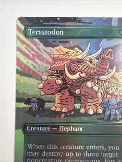 Terastodon (Rainbow Foil) Secret Lair Drop Foil - Image 2