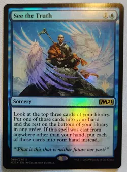 MTG Magic [x1] See the Truth [x1] FOIL PROMO M21 Core Set: 2021 M/NM - Image 1