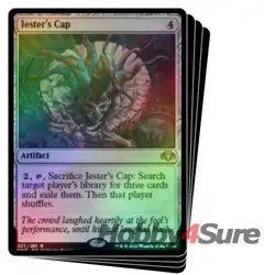 Foil Jester's Cap X4 M/NM Magic: The Gathering MTG Dominaria Remastered - Image 1