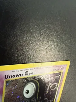 Pokemon TCG Unown a 14/75 Neo Discovery Unlimited Holo Rare WOTC MP - Image 3