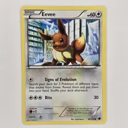 Eevee 90/116 Common BW Plasma Freeze LP Pokemon - Image 1