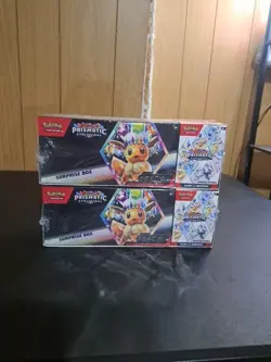 Pokemon Prismatic Evolutions Surprise Box + Booster Bundle Sams Club Sealed (2) - Image 1