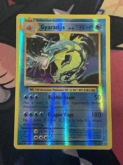 GYARADOS 34/108 XY EVOLUTIONS REVERSE HOLO POKEMON TCG LP - Image 1