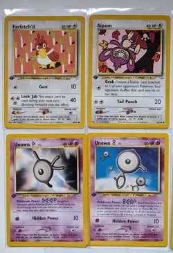 Pokemon Lot Of 14 Neo Revelation 1st Edition NM-M Farfetchd Parasect Skiploom - Image 2