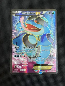 Pokemon Seismitoad EX 106/111 Furious Fists Holo Full Art Ultra Rare - Image 1