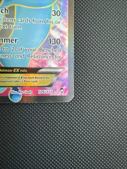 Pokemon Seismitoad EX 106/111 Furious Fists Holo Full Art Ultra Rare - Image 5