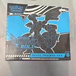 Pokemon TCG Scarlet & Violet Black Bolt Elite Trainer Box Zekrom Thundurus Engl… - Image 1