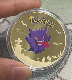 GENGAR Gold Coin - Pokemon Coin 18K Gold Plated - Exclusive Rare Design - Image 1