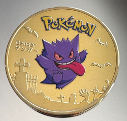 GENGAR Gold Coin - Pokemon Coin 18K Gold Plated - Exclusive Rare Design - Image 5