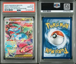 POKEMON TCG 2025 MEG EN-MEGA EVOLUTION #177 MEGA VENUSAUR EX SIR PSA 10 - Image 3