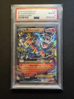 Pokemon Mega Charizard EX 12/83 Generations Holo PSA 8 - Image 1