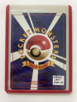 Japanese Pocket Monster 1996 Mewtwo No. 150 Rare Holographic Card *Ungraded* - Image 2