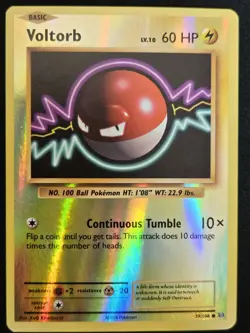 Voltorb 39/108 XY Evolutions Reverse Holo Pokemon Trading Card Game 2016 LP - Image 1