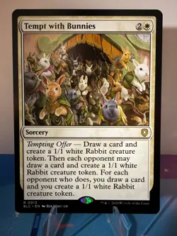 Tempt with Bunnies R Commander: Bloomburrow 13 NM - Image 1