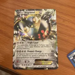 Registeel EX 81/124 Pokemon TCG Holo Black & White Dragons Exalted Near Mint NM - Image 1