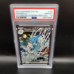 KINGDRA EX PSA 10 2024 POKEMON SVP EN #131 SFA SPECIAL ILLUSTRATION RARE COLL - Image 1