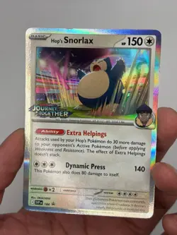 HOP'S SNORLAX #184 Promo Pack Pokemon Journey Together Stamp - Image 3