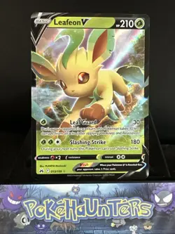 Pokemon Card Leafeon V 013/159 Half Art Crown Zenith Near Mint - Image 1