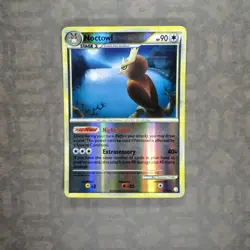 Pokemon TCG Noctowl 8/123 HeartGold SoulSilver (HS) Reverse Holo Rare 2010 MP - Image 2