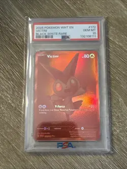 PSA 10 2025 POKEMON WHT EN-WHITE FLARE BLACK WHITE RARE #172 VICTINI - Image 1