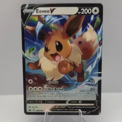Pokemon Eevee V 108/159 Crown Zenith Ultra Rare Holo Basic 200 HP 2023 You Iribi - Image 1