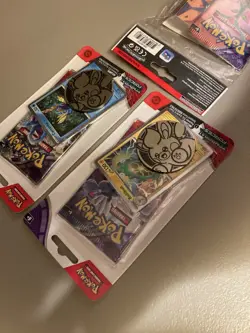 Lot of 3 Pokemon TCG Temporal Forces Checklane Blister Pack + Mini Portfolio New - Image 5