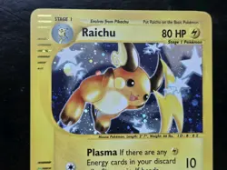 Pokemon Base Set Expedition #25/165 Holo Raichu **never played** - Image 2