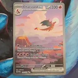 Pokemon TCG Charizard ex 199/165 Scarlet & Violet 151 Holo Special Rare HP 330 - Image 1