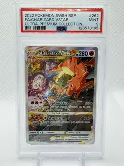 2022 Pokemon BSP FA Charizard VStar Ultra-Premium Collection SWSH262 PSA MINT 9 - Image 1
