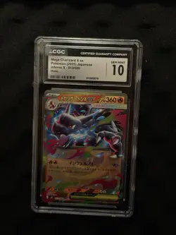 Pokemon CGC 10 Mega Charizard X ex 013/080 M2 Inferno X Holo Japanese - Image 1