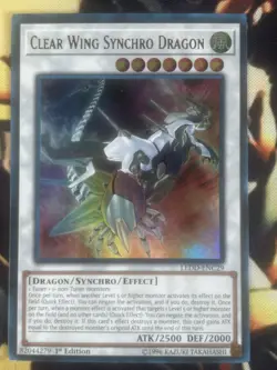 Yugioh: Clear Wing Synchro Dragon - LEDD-ENC29 - Ultra Rare - 1st Edition - NM - Image 1