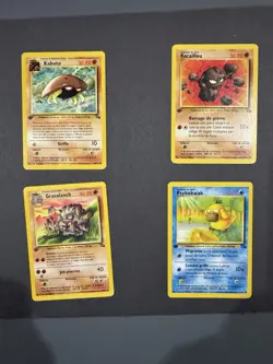 Vintage Pokemon Card Lot – French first edition fossil – 1999 WOTC LP - Image 1