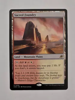 Sacred Foundry - R0256 Reg - Edge of Eternities - Magic the Gathering - NM - Image 1