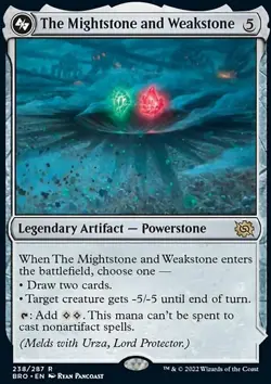 MTG The Mightstone and Weakstone (238a/416) The Brothers' War NM - Image 1